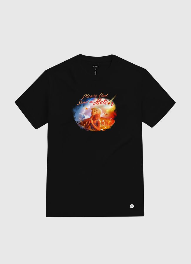 Please God Send The Meteor - White Gold T-Shirt