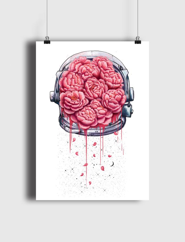 Cosmic peonies - Poster