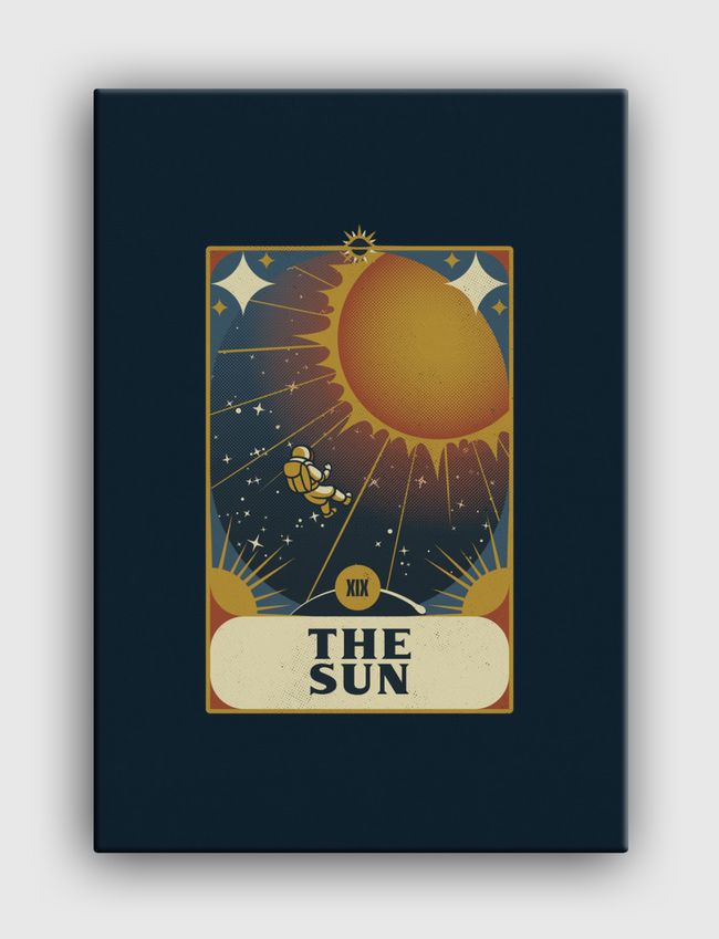 Astronaut Tarot Sun - Canvas