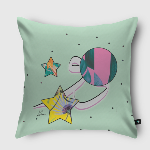 واو Throw Pillow