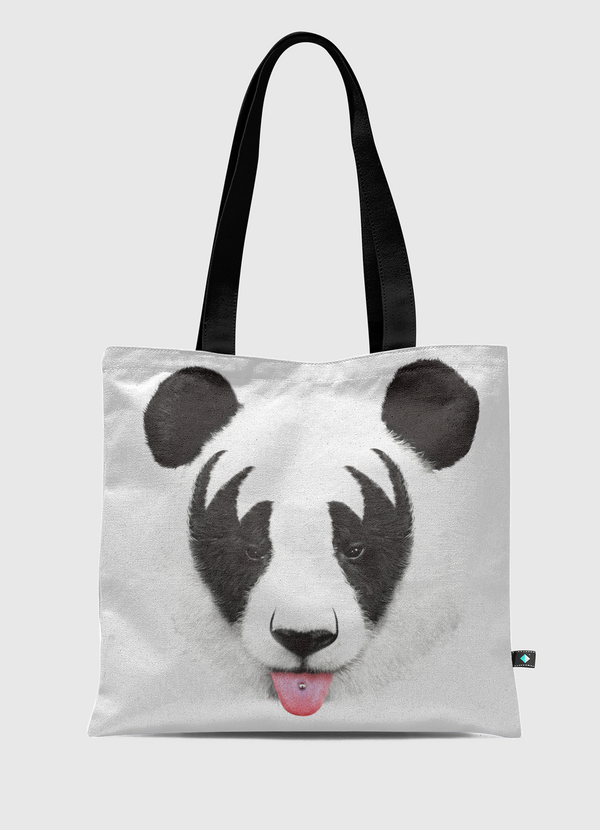 Kiss of a panda Tote Bag