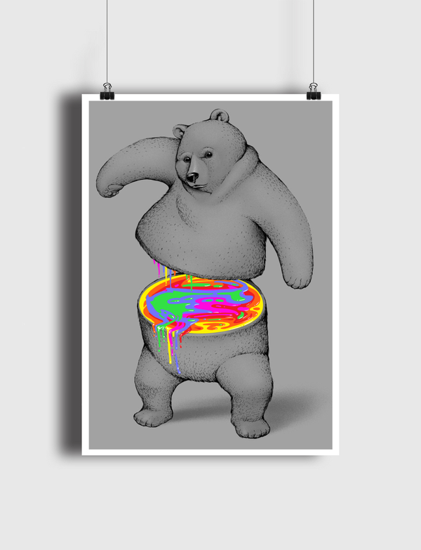 Rainbow Bear Poster