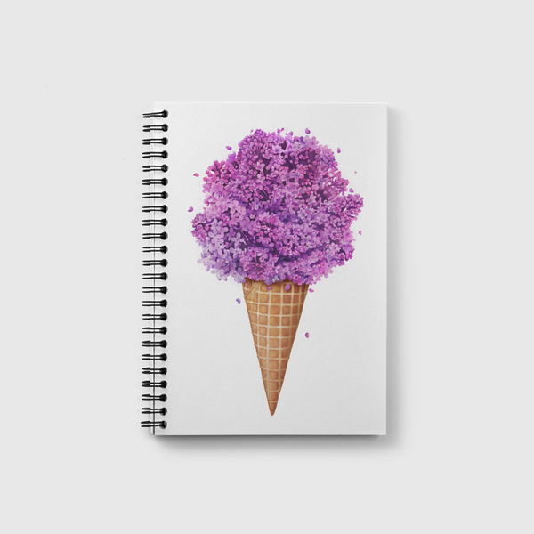 Ice cream with lilac Notebook