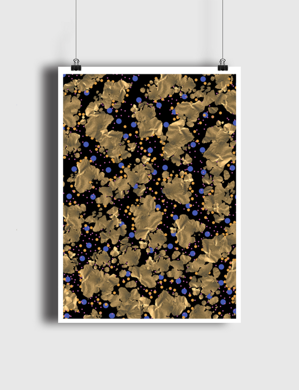 Blue dots Poster