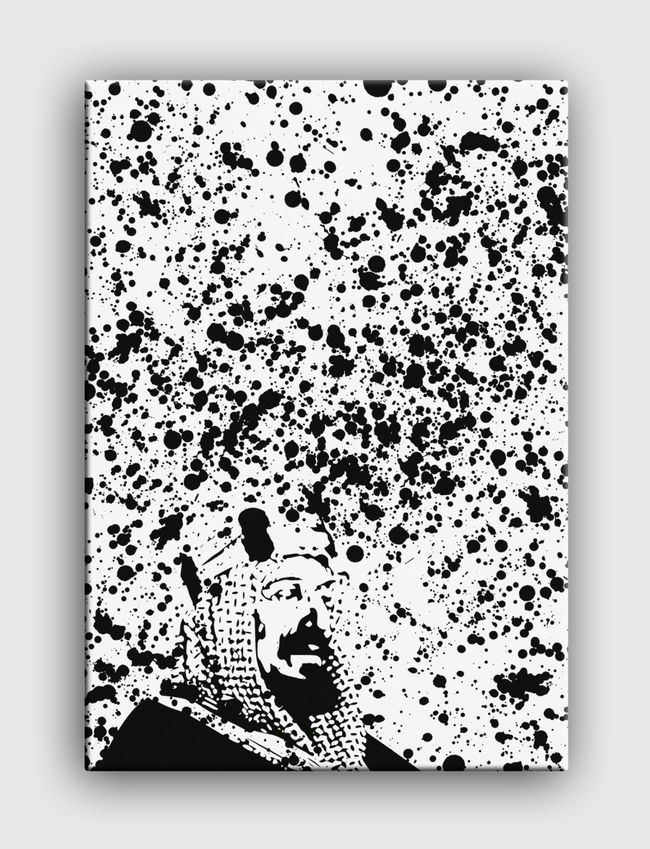 KING ABDULLAH SPLATTER  - Canvas