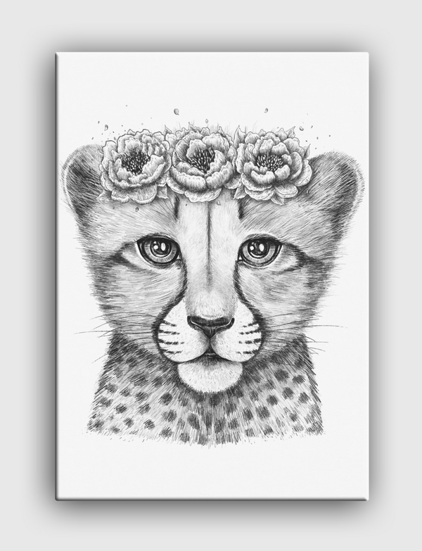 Cheetah cub Canvas