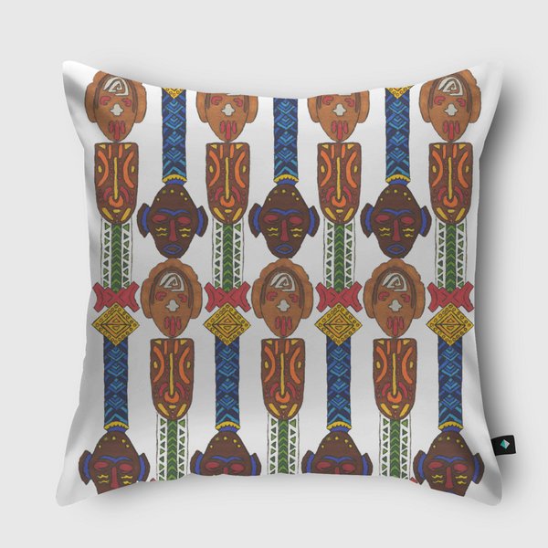 African Throw Pillow