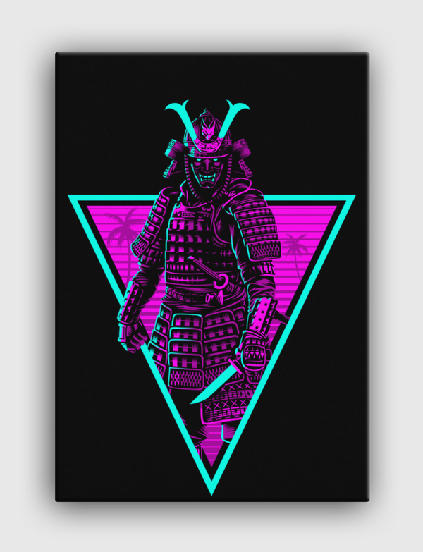 Retro Samurai Canvas