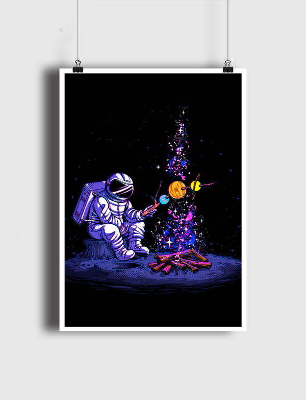 Moon Camping Poster