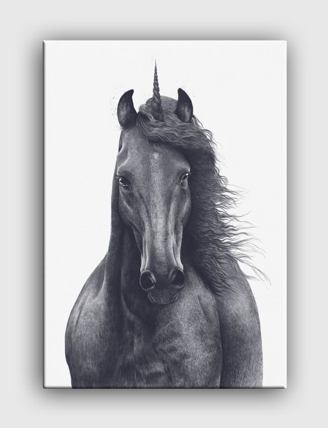 Black unicorn - Canvas