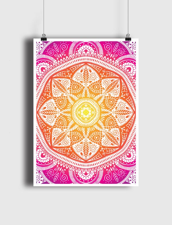 Mandala Pattern 009 Poster