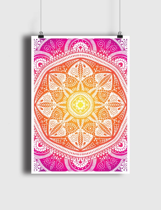 Mandala Pattern 009 - Poster