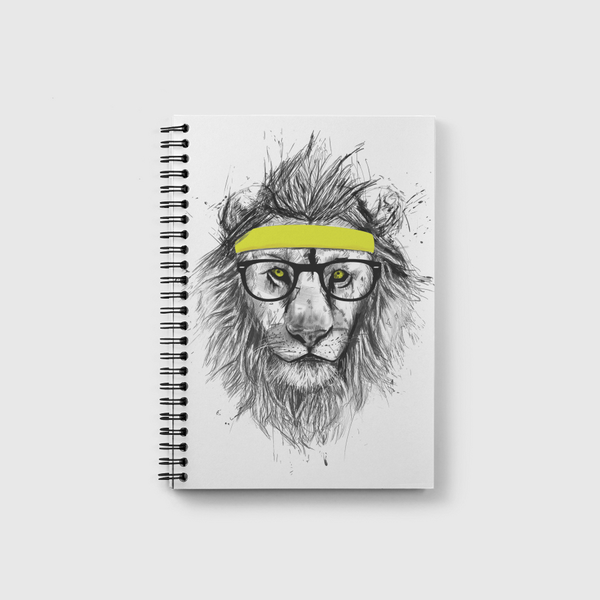 Hipster lion Notebook