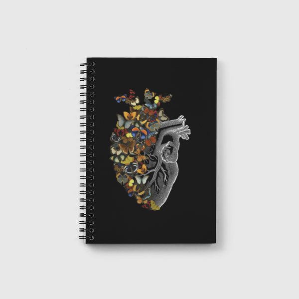 Butterfly Vintage Heart Notebook