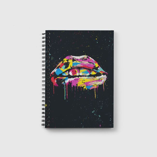 Colorful lips - Notebook