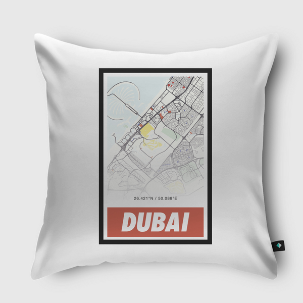 Dubai دبي Throw Pillow