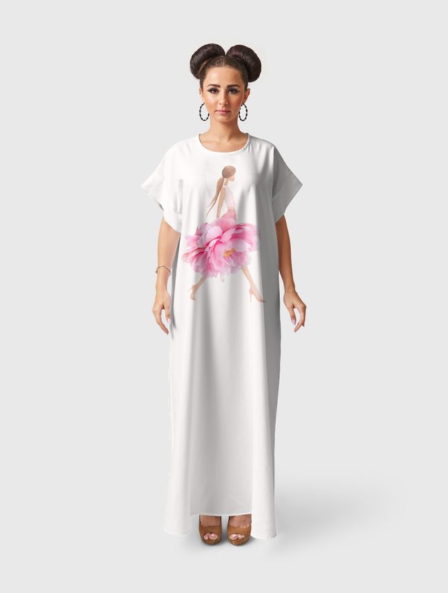 Fashion peonies - Short Sleeve Dress
