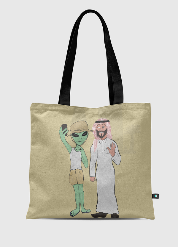 Alien tourist  Tote Bag