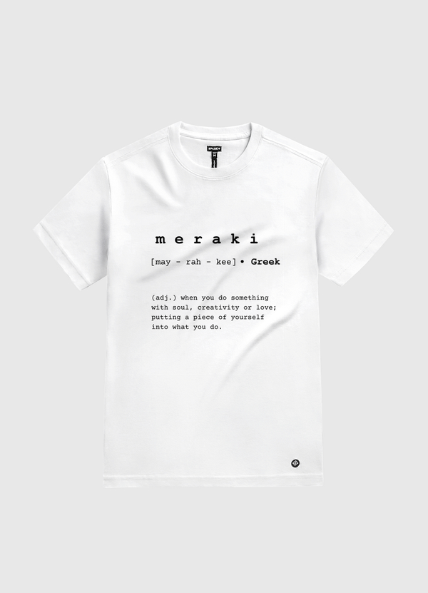 meraki- word definition White Gold T-Shirt