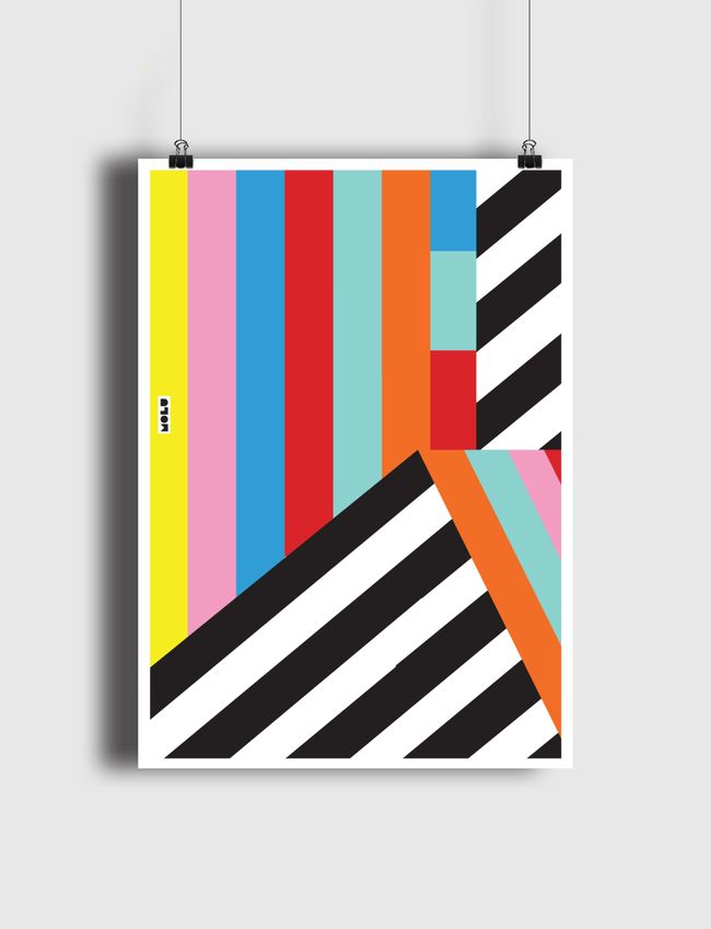 Rainbow of Stripes - Poster