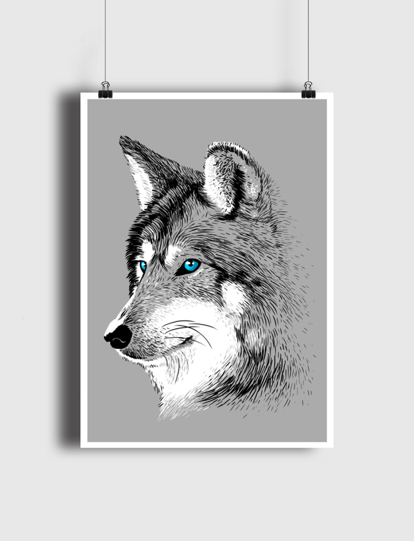 Sketch Wolf Poster