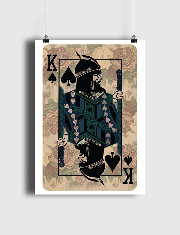 ARAB KING OF SPADES Poster