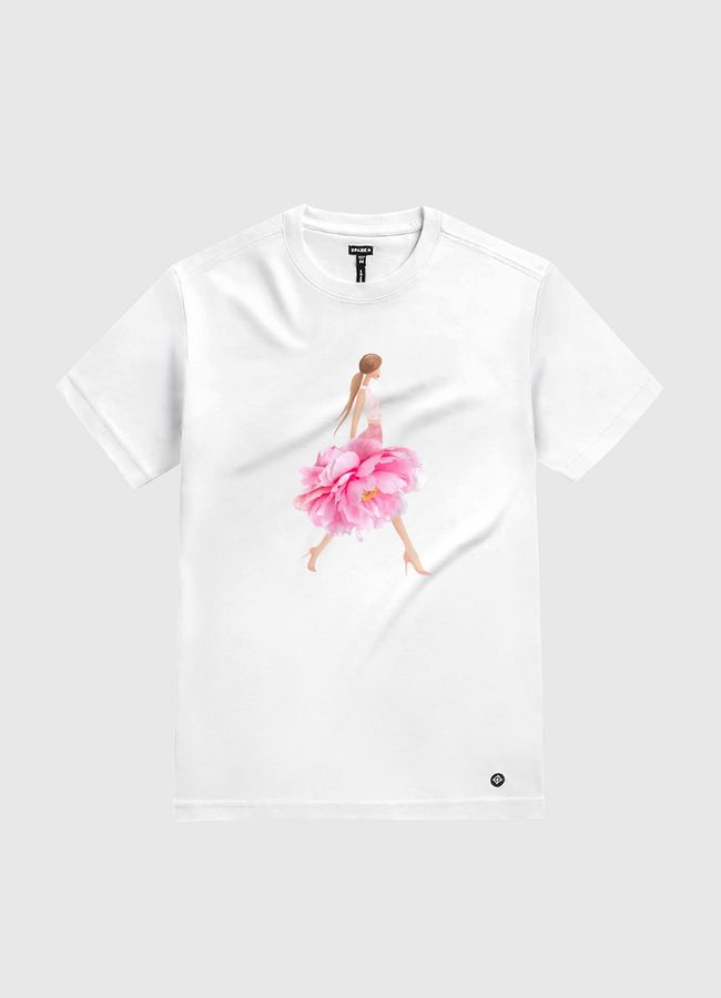 Fashion peonies - White Gold T-Shirt