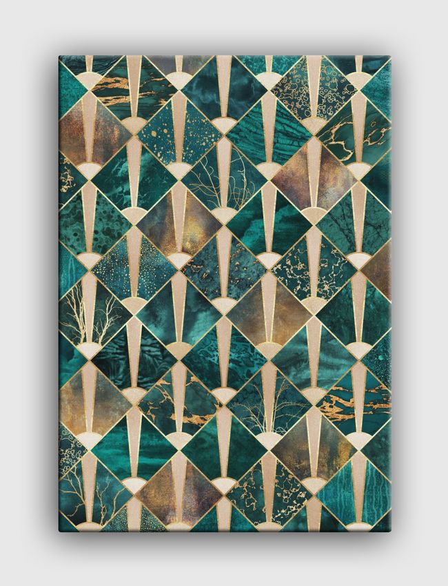 Art Deco Tiles - Ocean - Canvas