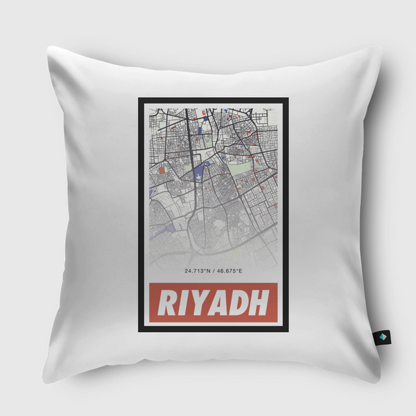 Riyadh الرياض Throw Pillow