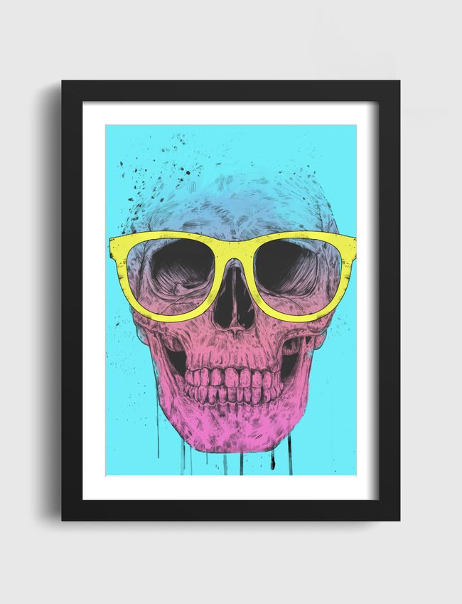 Pop art skull with glasses - Artframe