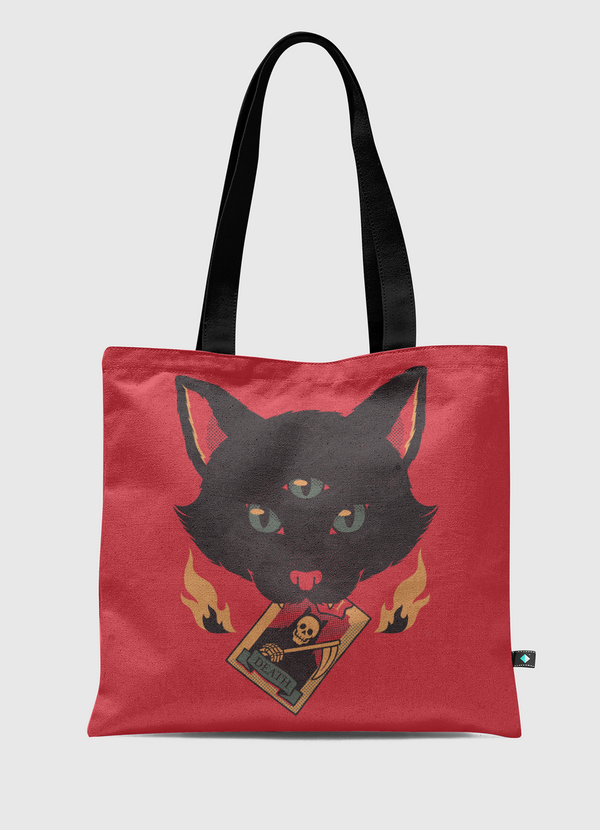 Cat Tarot Death Tote Bag