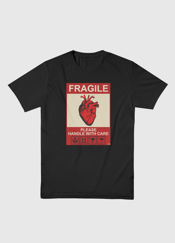 Fragile heart  Men Basic T-Shirt