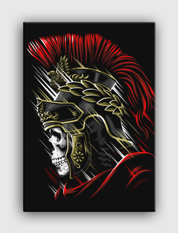 Roman Skull Canvas