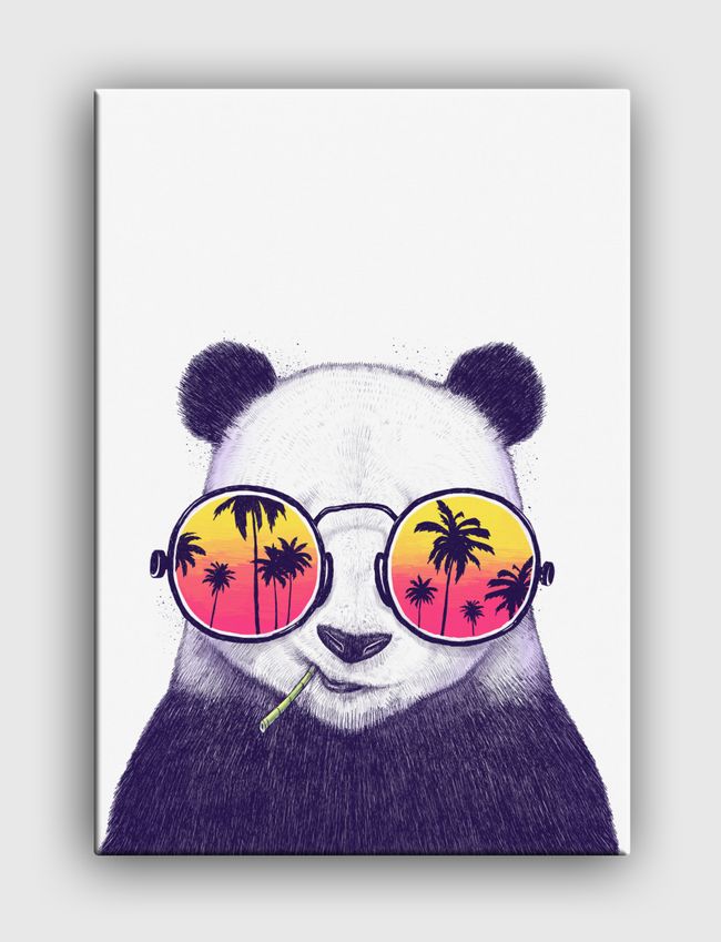 Tropical panda - Canvas