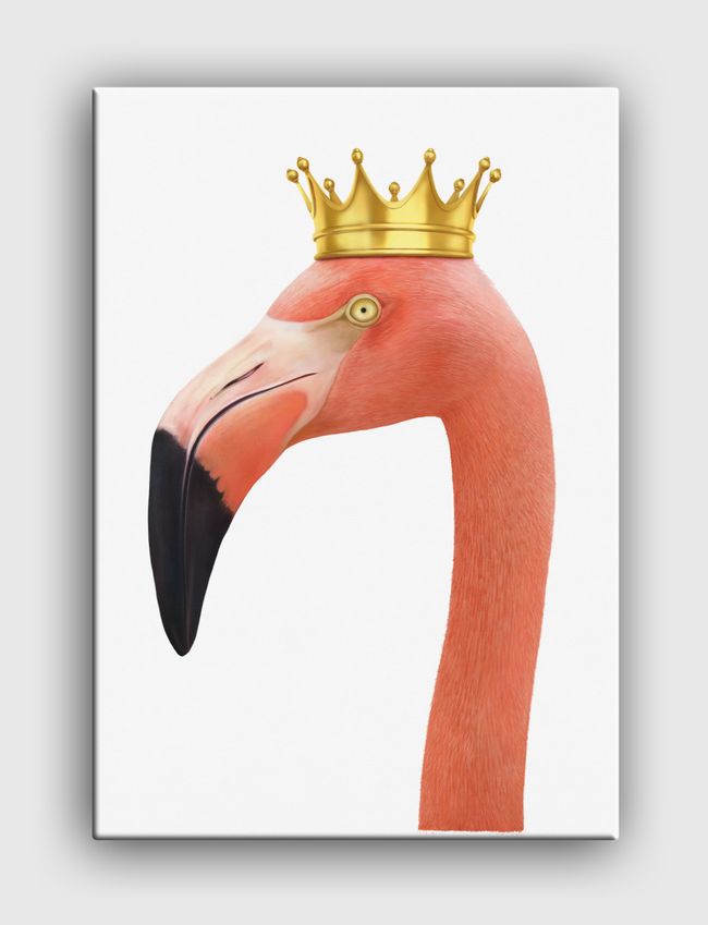 King flamingo - Canvas