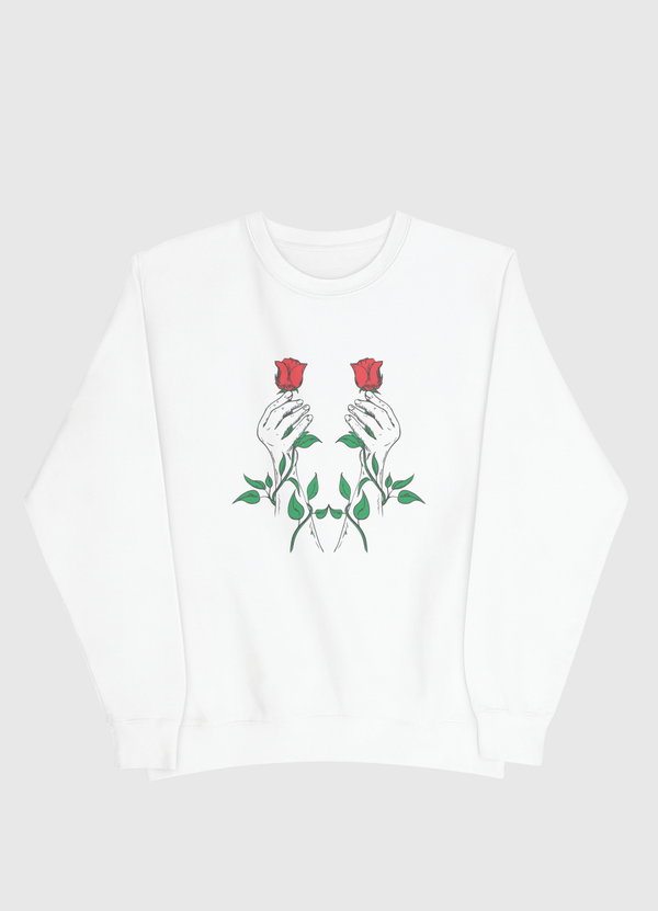 Hand and Flower Men Sweatshirt