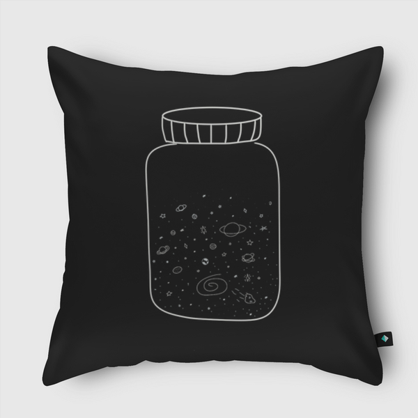 برطمان المجرة ✨ Throw Pillow