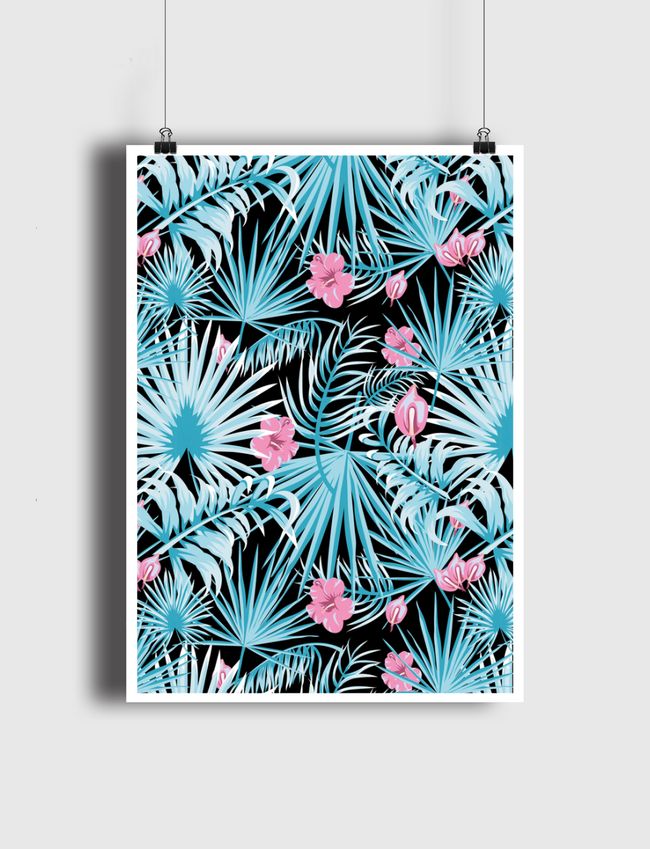la forêt bleue - Poster