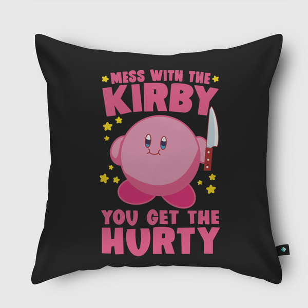 Mess With The Kirby Throw Pillow