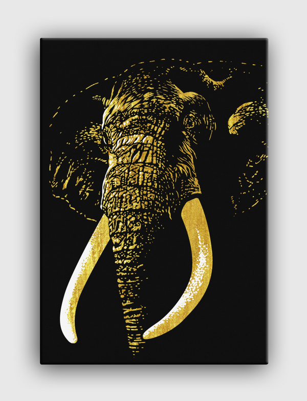 Golden Elephant Canvas