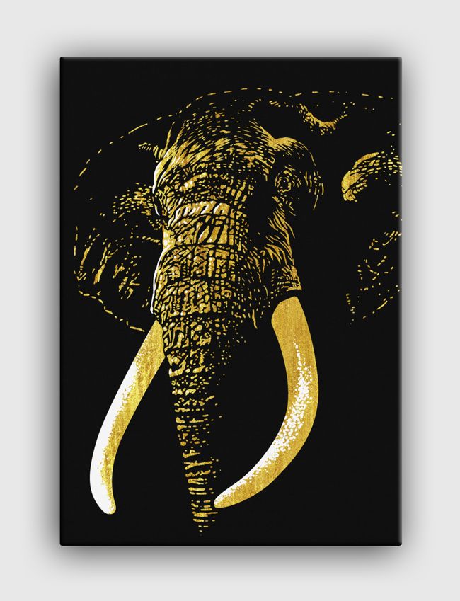 Golden Elephant - Canvas