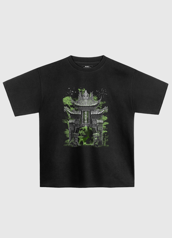 Chinese temple gate Oversized T-Shirt