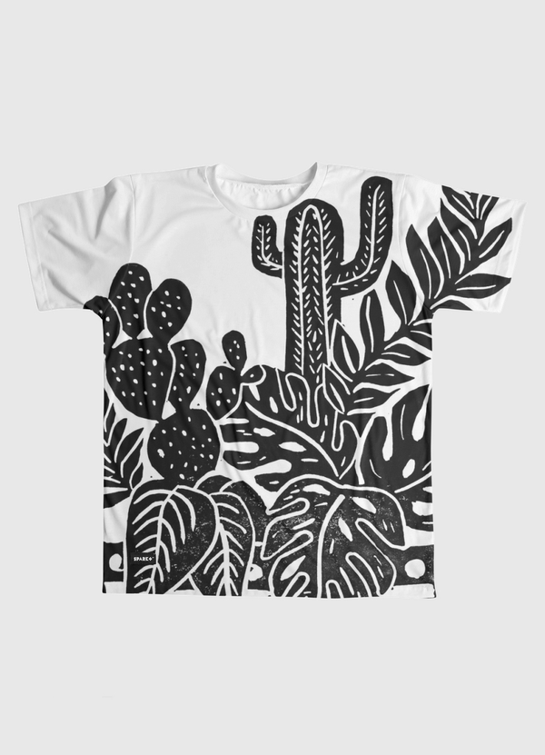 Botanical Pot Blockprint Men Graphic T-Shirt