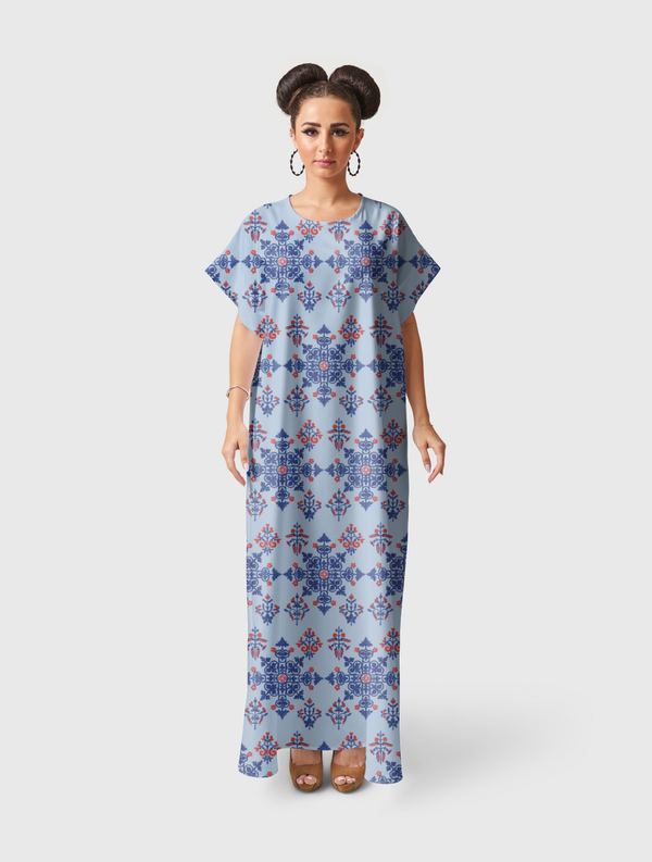 Arabi Deco Short Sleeve Dress