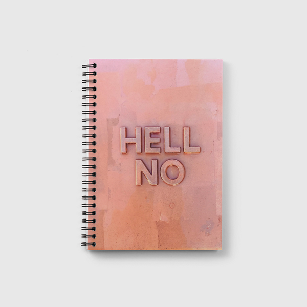 RoseGold Hell No Notebook