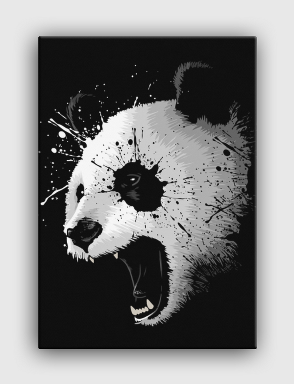 Splatter Panda Canvas