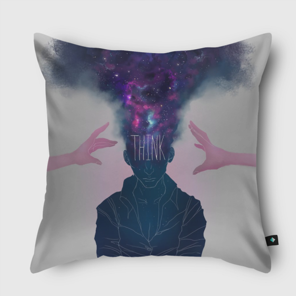 Think Throw Pillow