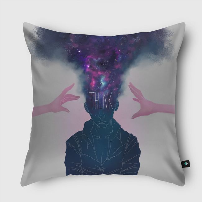 Think - Throw Pillow