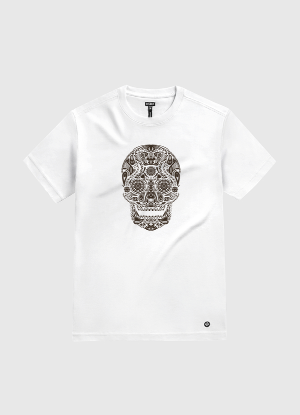 Dia De Los Muertos White Gold T-Shirt