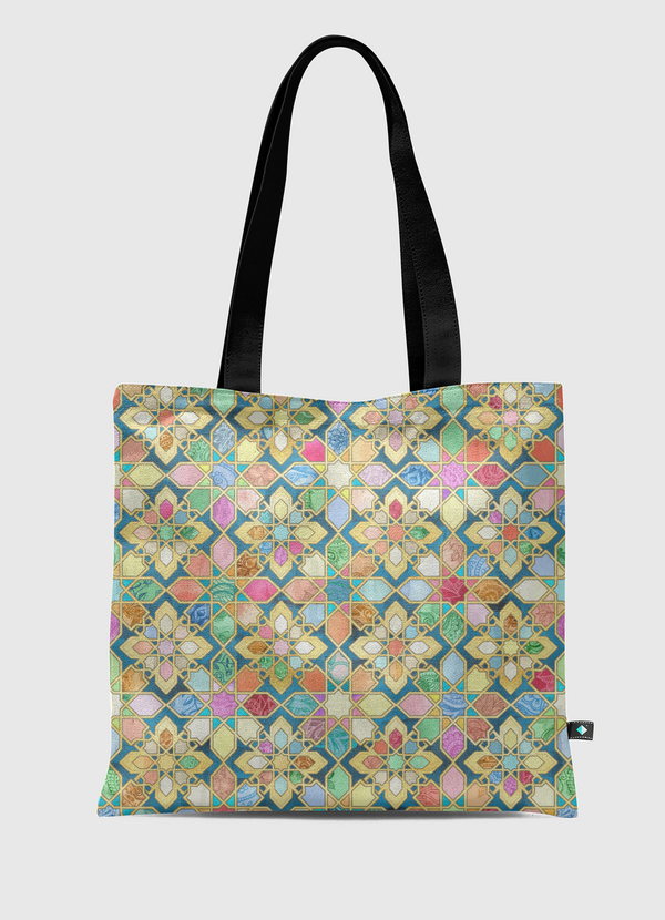 Jewel Colored Tiles Tote Bag